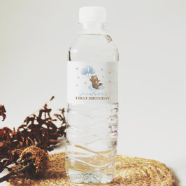 De Vinho Rótulo da Garrafa do primeiro aniversario do Balão