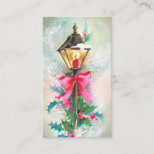 De Visita A luz retro do natal vintage adiciona o cartão da