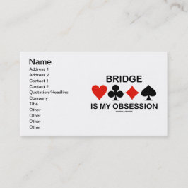 De Visita A ponte é minha obsessão (o cartão sere o humor da