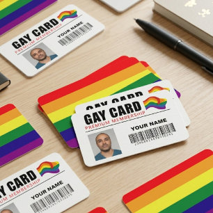 De Visita Arco-íris Cartão Gay Orgulho Identidade Humor
