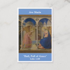 De Visita Ave Maria Hail Mary rezar cartão