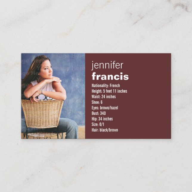 De Visita Borgonha que cruza o mini cartão dos comp(s) (Frente)