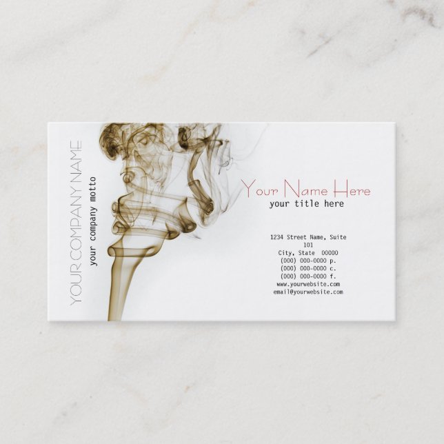 De Visita Cartão à moda do fumo da dança (Frente)