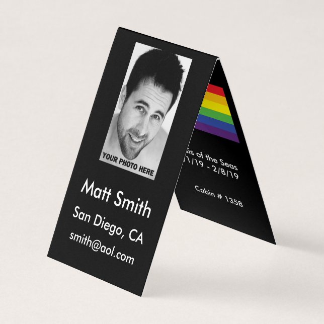 De Visita Cartão alegre do cruzeiro (Frente)