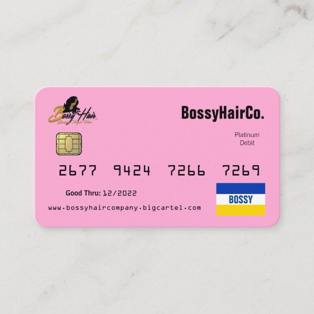 De Visita Cartão Boss (Frente)