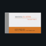 De Visita Cartão Business Orange Gray<br><div class="desc">Ideal nos papéis cintilante cinza ou branco</div>