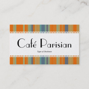 De Visita Cartão Café Parisiense (Bordado) - 03 Gold Card