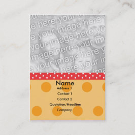 De Visita Cartão com fotos das bolinhas