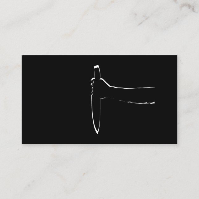 De Visita Cartão da faca afiada (Frente)