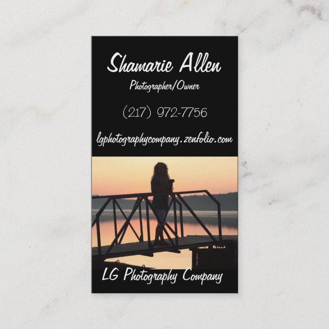 De Visita Cartão da fotografia (Frente)