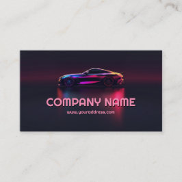 De Visita Cartão da indústria automóvel com efeito gradiente