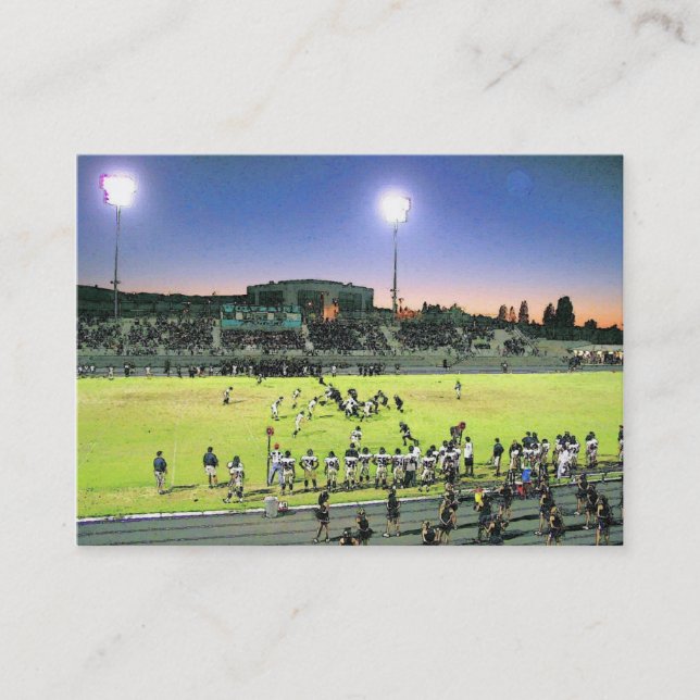 De Visita Cartão da introdução do futebol (Frente)