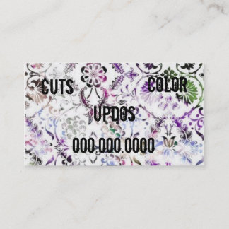 De Visita cartão do cabeleireiro