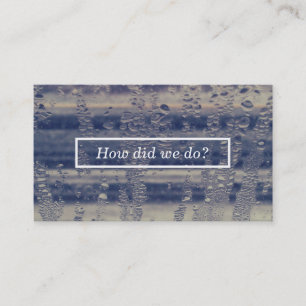 De Visita cartão do comentário da janela do inverno