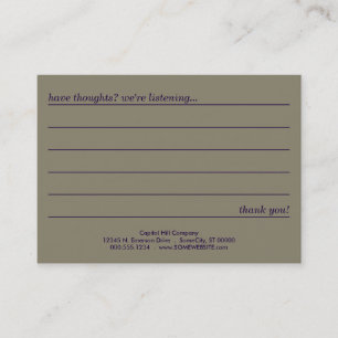 De Visita cartão do comentário do estilo do emo