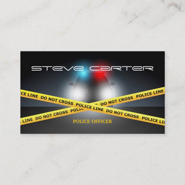 De Visita Cartão do Criminalist do polícia da bobina do (Frente)
