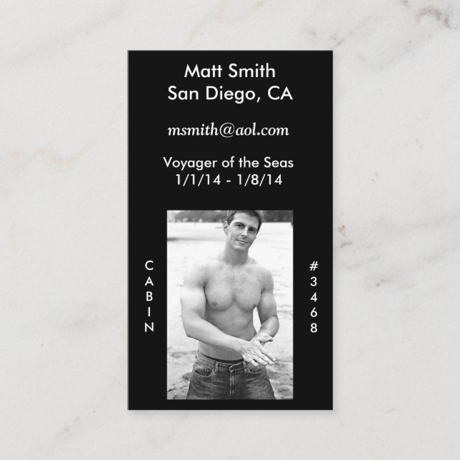 De Visita Cartão do cruzeiro (Frente)