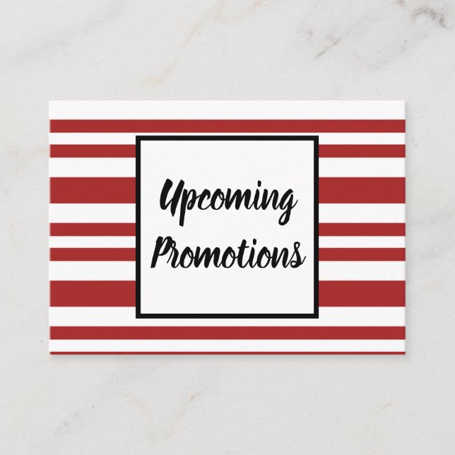 De Visita Cartão do promocional do feriado do negócio (Frente)