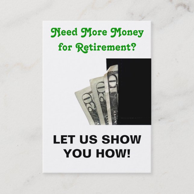 De Visita Cartão do Sizzle - deixe-nos mostrá-lo! (Frente)