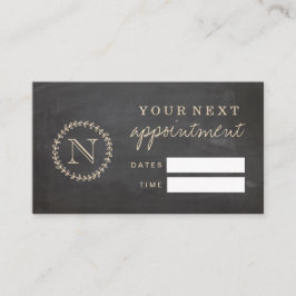 De Visita Cartão elegante da nomeação do monograma do estilo