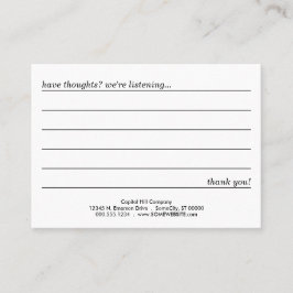 De Visita cartão enchanted do comentário do trajeto