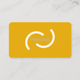 De Visita Cartão laranja elegante. Personalize com seu própr