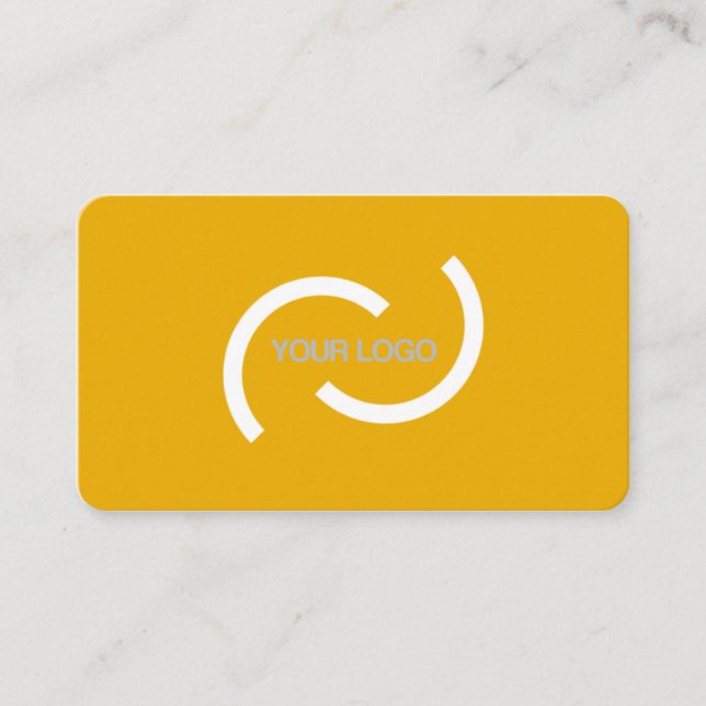 De Visita Cartão laranja elegante. Personalize com seu própr (Frente)