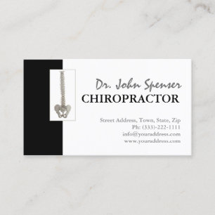 De Visita Cartão médico das vértebras do Chiropractor da