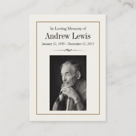 De Visita Cartão Memorial