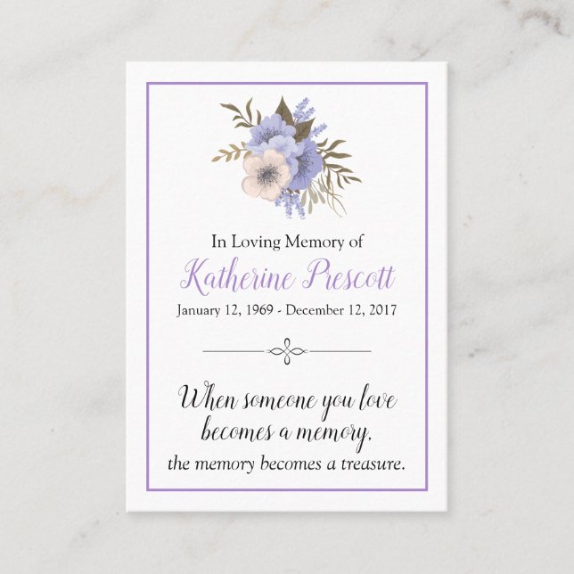 De Visita Cartão Memorial (Frente)