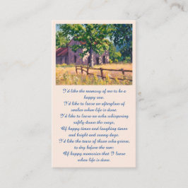 De Visita Cartão Memorial Elegante