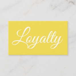De Visita Cartão moderno amarelo elegante da lealdade