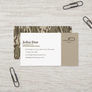 De Visita Cartão Personalizado com Impressão Camuflada Botto
