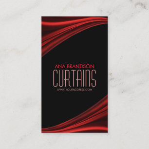 De Visita Cartão Red Luxuriant Home Decor Studio