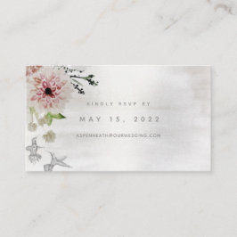 De Visita Cartão RSVP Online Aura Of Nature Wedding