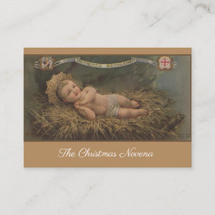 De Visita Cartão santamente da oração do Novena do Natal