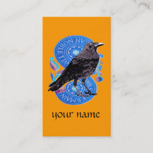 De Visita Cartão Tarot Raven
