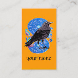 De Visita Cartão Tarot Raven