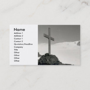 De Visita Cartão transversal