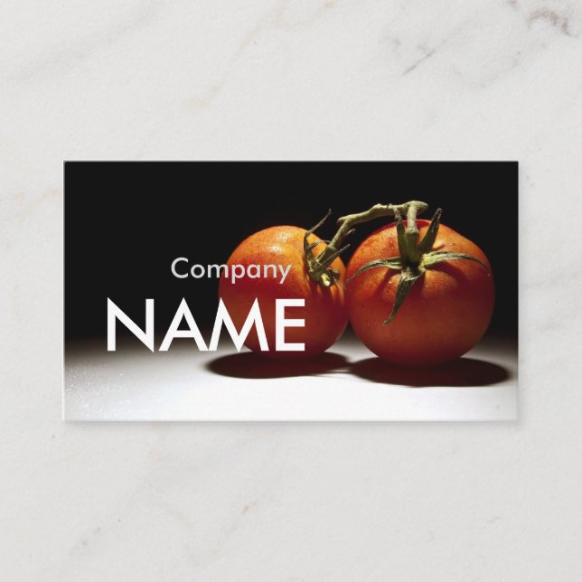 De Visita Cartão vegetal do vegetariano do suco fresco do (Frente)