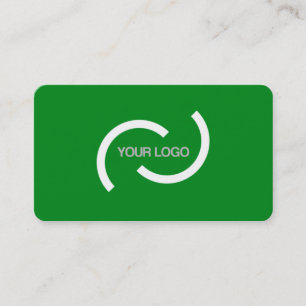De Visita Cartão verde elegante. Personalize com seu própr