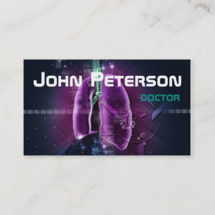 De Visita Cartão vermelho do doutor Terapeuta Pulmonologist