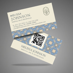 De Visita Elegant Mosaic Medical Spa & Esthetician Cartão QR