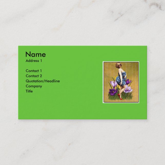 De Visita Eu sou o cartão beautiful-2 (Frente)