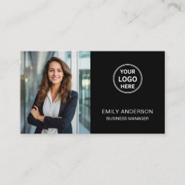 De Visita Foto do logotipo personalizado moderno QR Cartão d