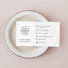 De Visita Ícones personalizados mínimos do logotipo cartão d