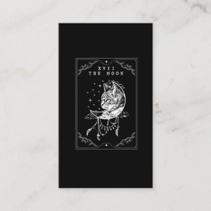 De Visita Ilustração da Lua do Cartão Tarot e do Crescent