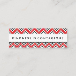 De Visita Mini A bondade é cartão contagioso do desafio