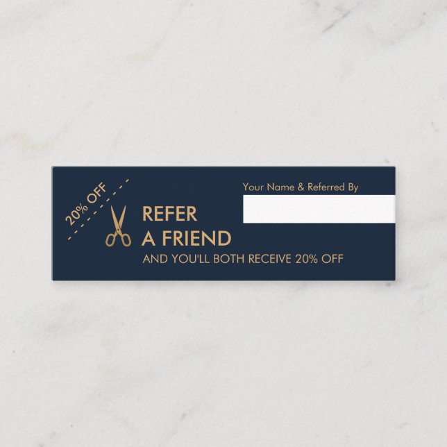 De Visita Mini Cartão da referência do cabeleireiro mínimo das (Frente)