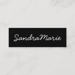 De Visita Mini cartão magro do M.U.A.